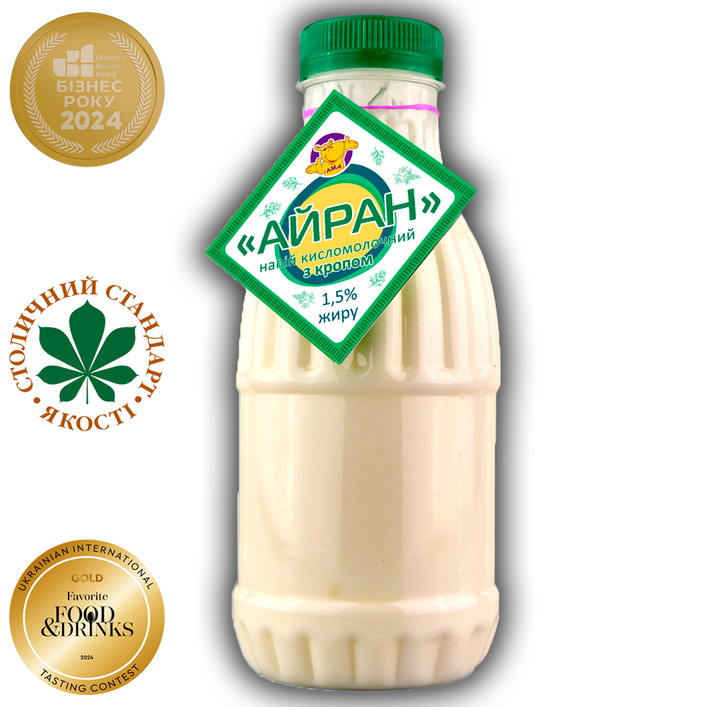 Айран АМА з кропом 1,5% жиру 0,500