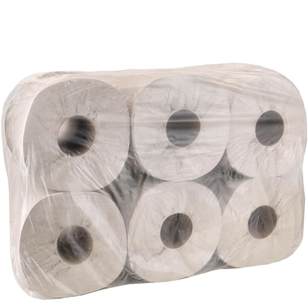 Папір туалетний Джамбо сірий одношаровий 120м 12шт