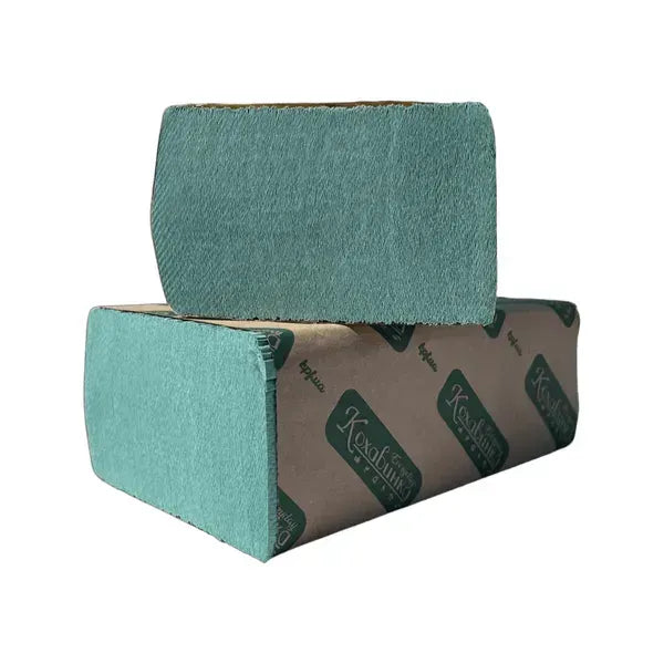 Рушники паперові Кохавинка Z-складання, зелені, 200 шт, 22х23 см, 25 шт/упаковка