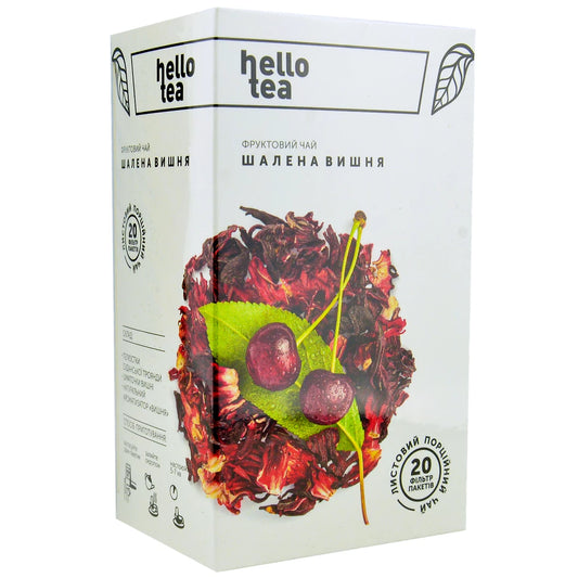Чай фруктовий Дика Вишня Hello Tea 20шт х 2,6г