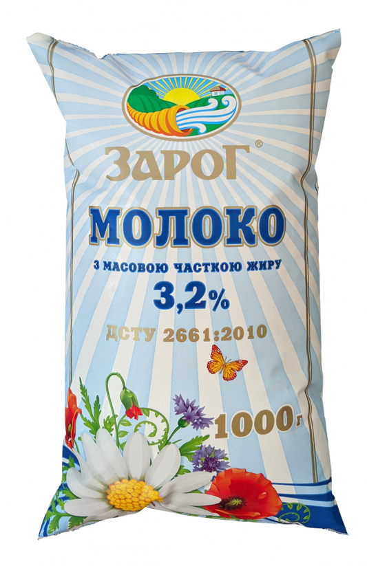 Молоко 3.2% плівка 1л