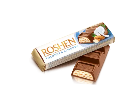 Батон Roshen з кокосом та мигдалем