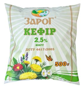 Кефір плівка 2.5% 0.450