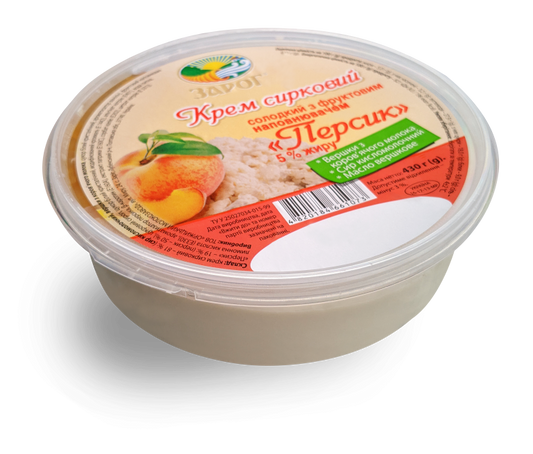 Крем сирковий Персик 0.430 г. 10%