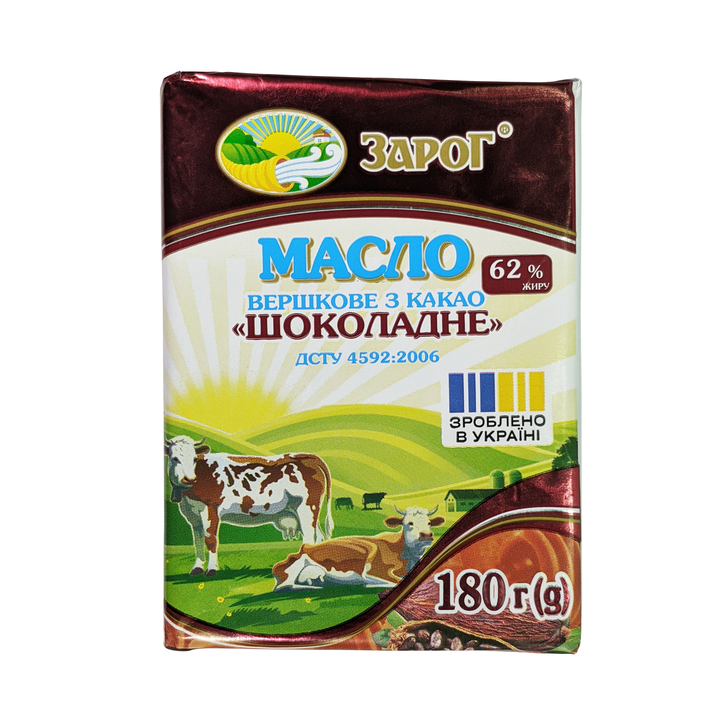 Масло Шоколадне 62% 0.180г