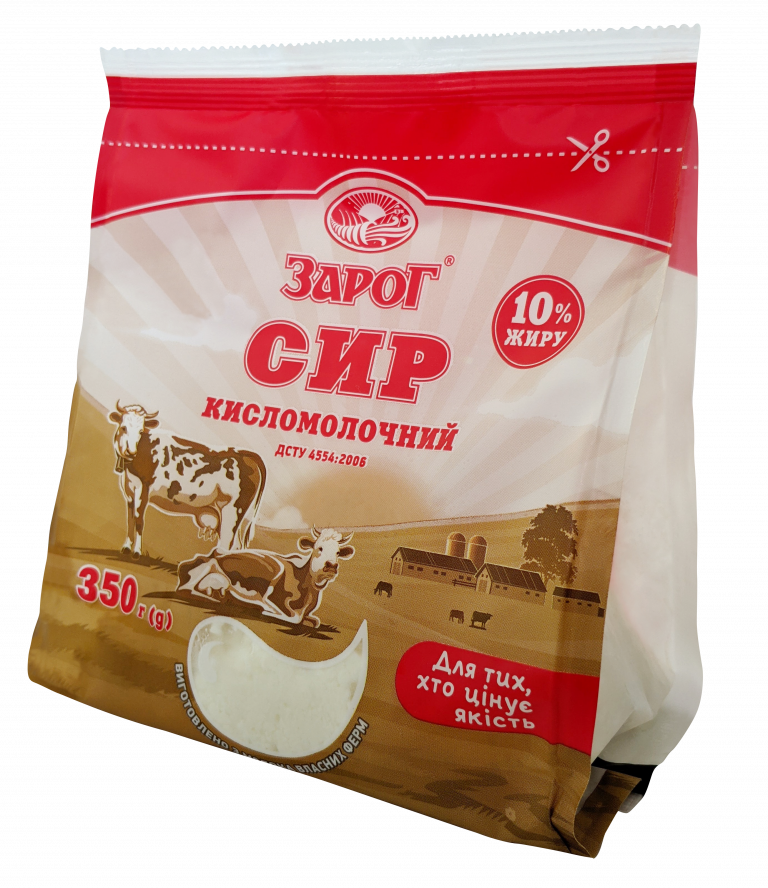 Сир кисломолочний 10%. 0.350гр