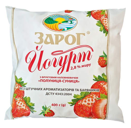 Йогурт полуниця плівка 0.400