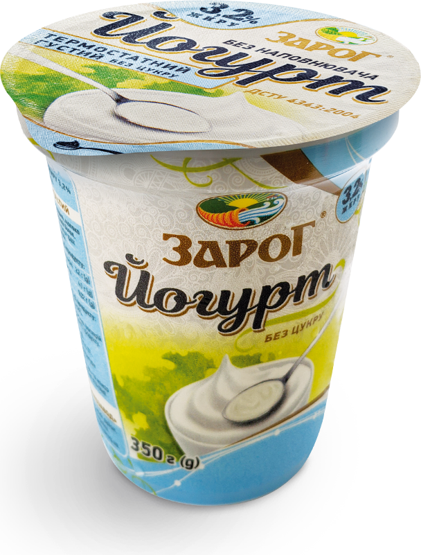 Йогурт без наповнювача 3.2% стакан