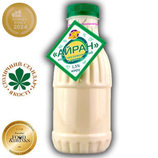 Айран АМА з кропом 1,5% жиру 0,500