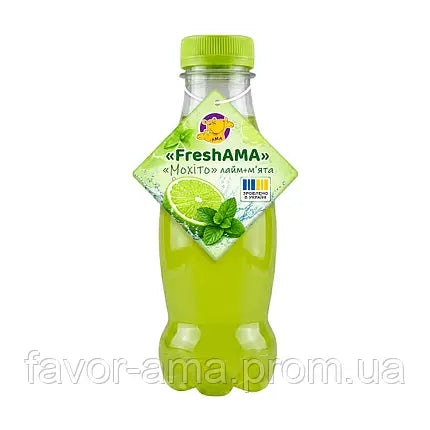 Напій із сироватки "FreshAMA" з наповнювачем "МОХІТО" пляш. 0,300