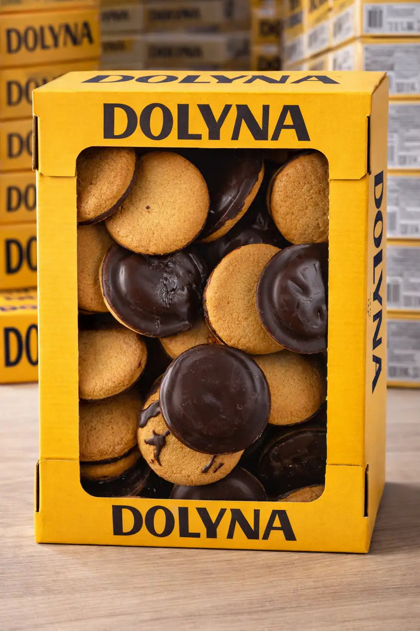 Печиво Галіція темна глазурь з вишневою начинкою 1 кг