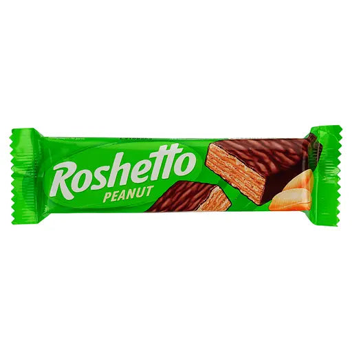 Вафлі Roshen Roshetto Peanut глазуровані 34 г