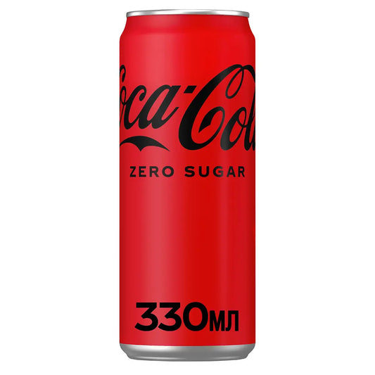 Coca Cola 0.33  ZERRO sugar жб