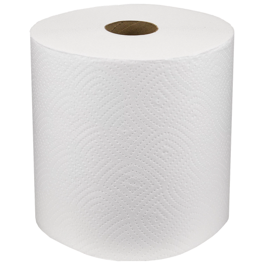 Рушники паперові в рулоні білі двошарові 75м 6шт